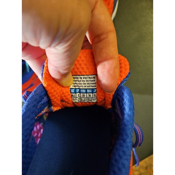 Mizuno Wave Catalyst Women's Athletic Running Shoes Sz W8.5 Orange Blue - Picture 11 of 12